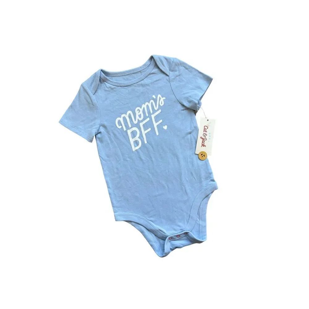 NWT Baby Boys Cat & Jack Mom’s BFF Humor Bodysuit - Sz 18 mo